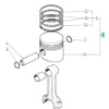 Billede af Stempel m/ ringe, Yanmar YSM8, 2QM15